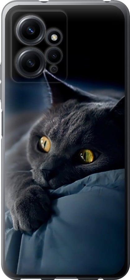Чехол на Xiaomi Redmi Note 12 4G Дымчатый кот