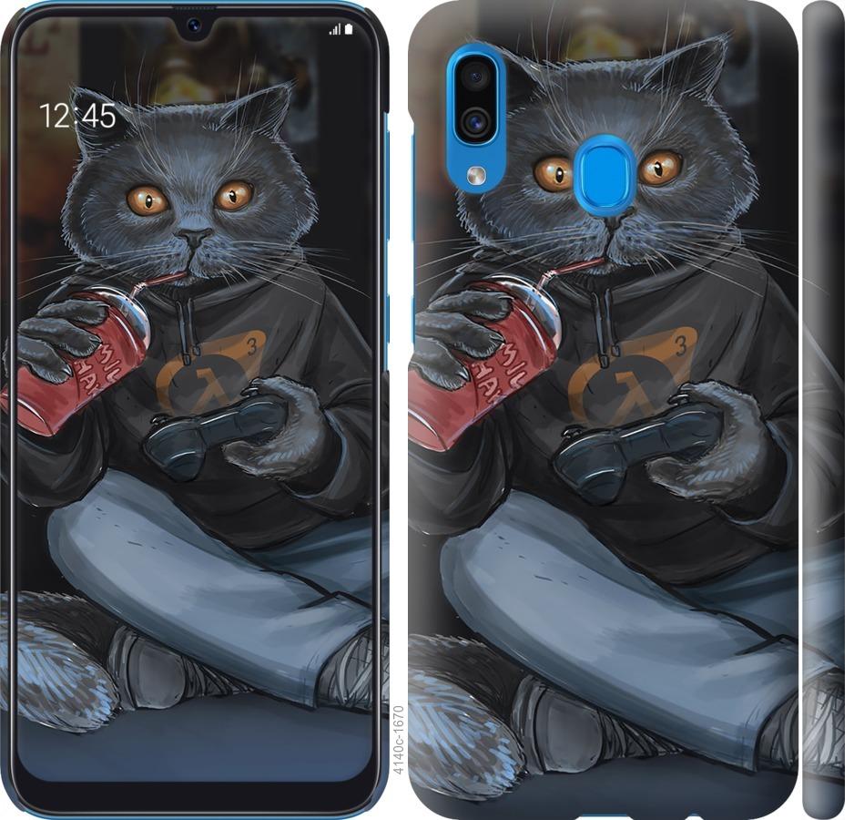 Чехол на Samsung Galaxy A30 2019 A305F gamer cat