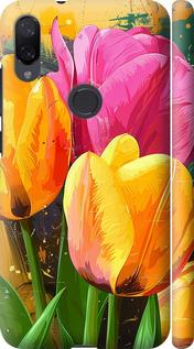 Чехол на Xiaomi Mi Play Нарисованные тюльпаны