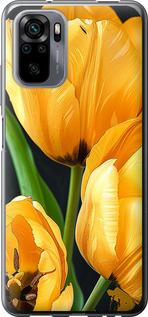 Чехол на Xiaomi Redmi Note 10 Желтые тюльпаны