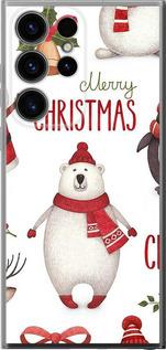 Чехол на Samsung Galaxy S24 Ultra Merry Christmas