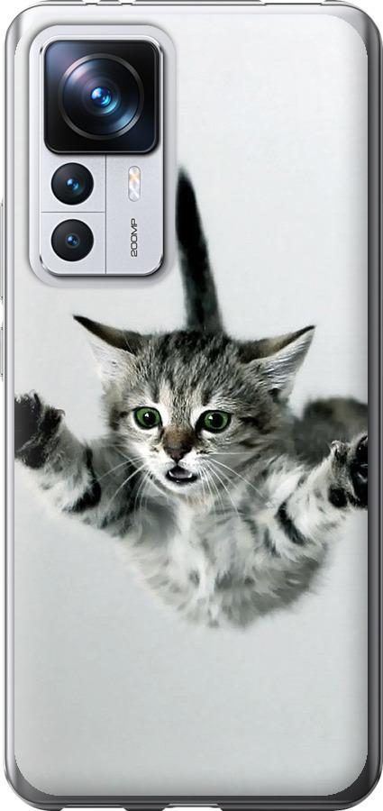 Чехол на Xiaomi 12T Pro Летящий котёнок