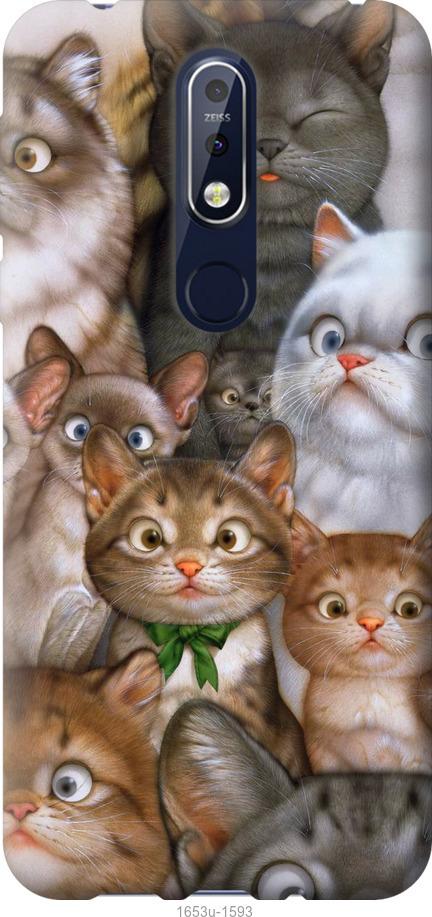 Чехол на Nokia 7.1 коты