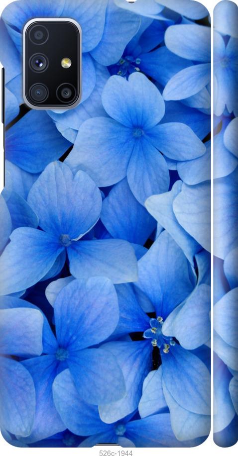 Чехол на Samsung Galaxy M51 M515F Синие цветы
