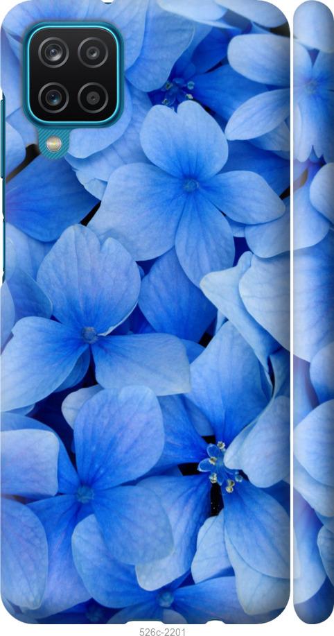Чехол на Samsung Galaxy A12 A125F Синие цветы
