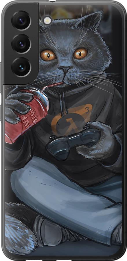 Чехол на Samsung Galaxy S22 Plus gamer cat
