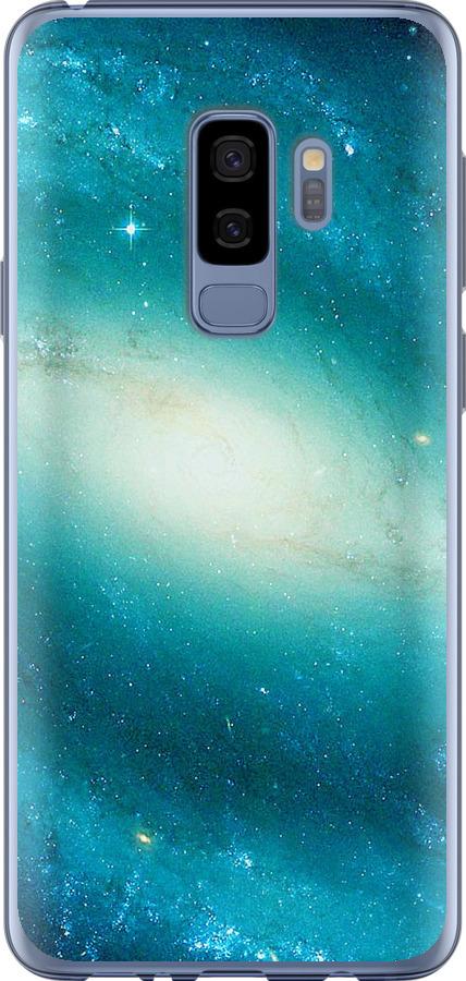 Чехол на Samsung Galaxy S9 Plus Голубая галактика