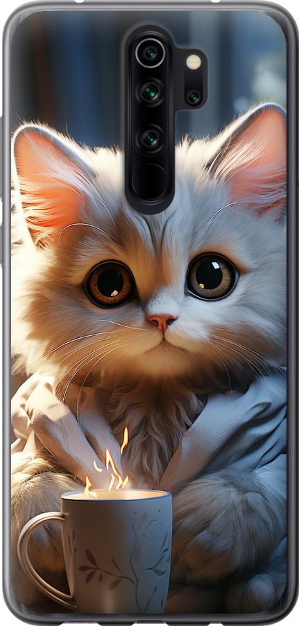 Чехол на Xiaomi Redmi Note 8 Pro White cat