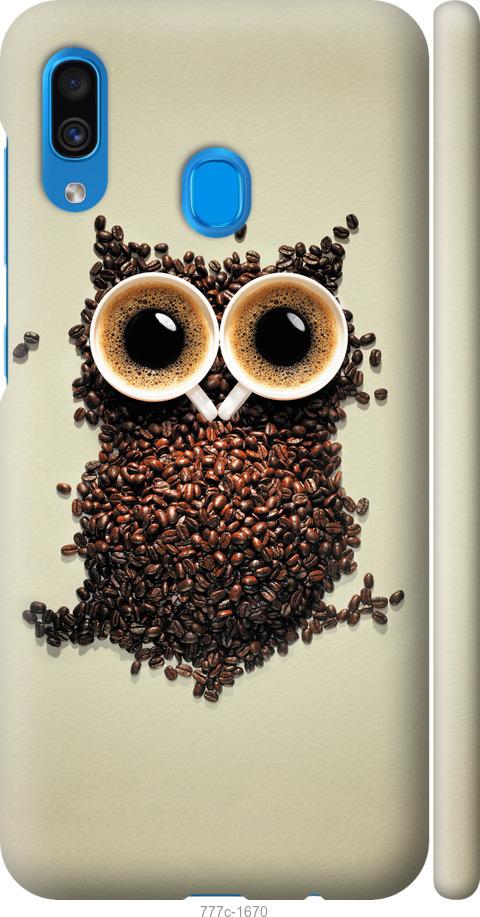 Чехол на Samsung Galaxy A30 2019 A305F Сова из кофе