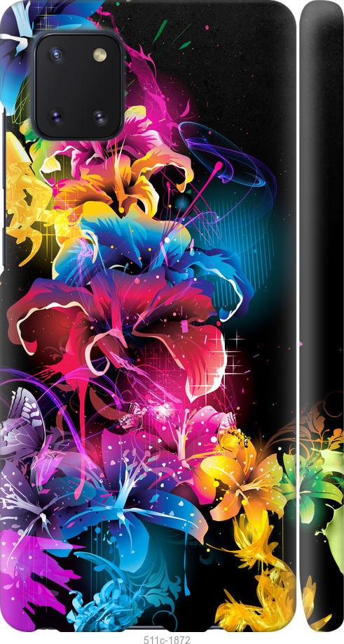 Чехол на Samsung Galaxy Note 10 Lite Абстрактные цветы