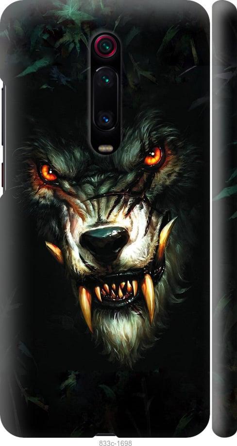 Чехол на Xiaomi Mi 9T Дьявольский волк