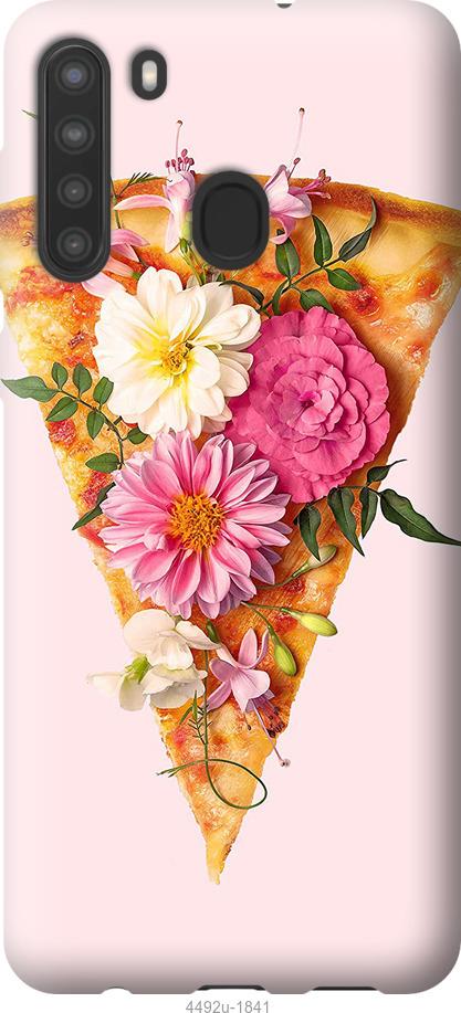 Чехол на Samsung Galaxy A21 pizza