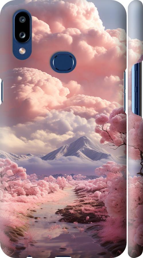 Чехол на Samsung Galaxy A10s A107F Розовые облака