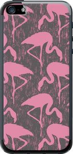 Чехол на iPhone SE Vintage-Flamingos