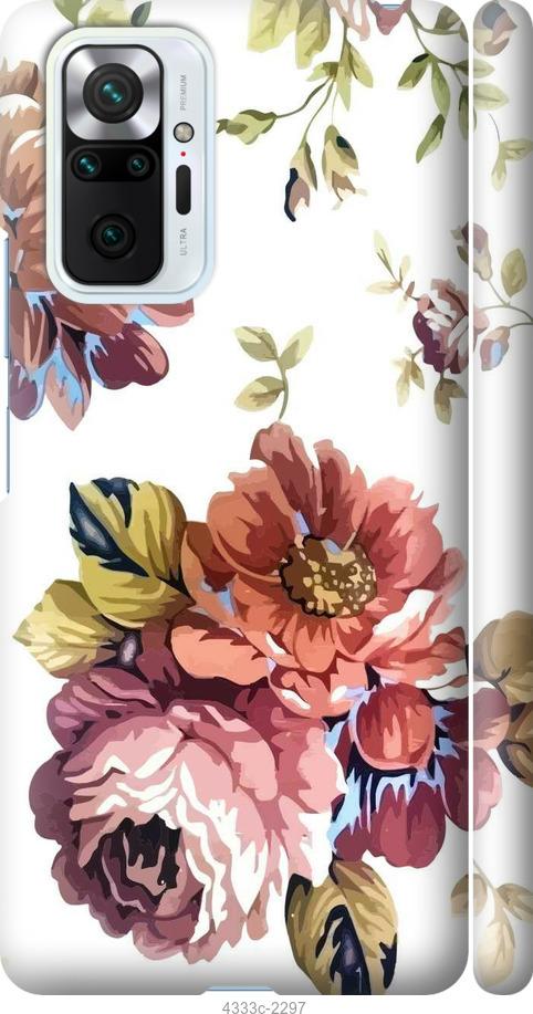 Чехол на Xiaomi Redmi Note 10 Pro Vintage flowers