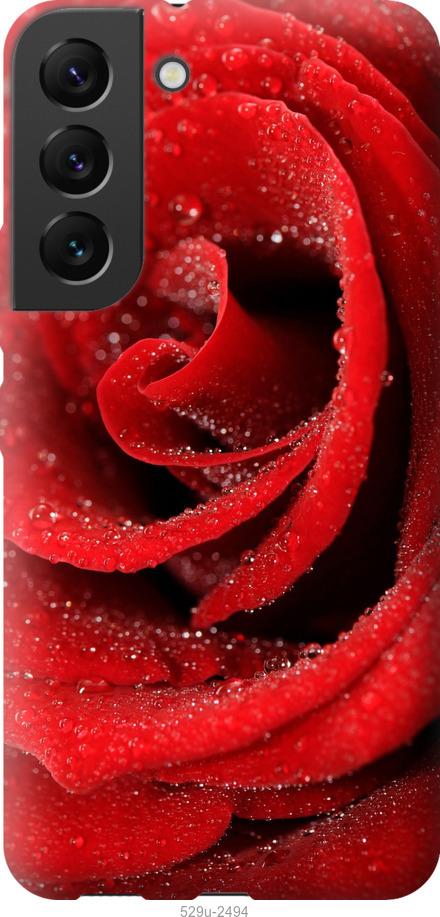 Чехол на Samsung Galaxy S22 Красная роза