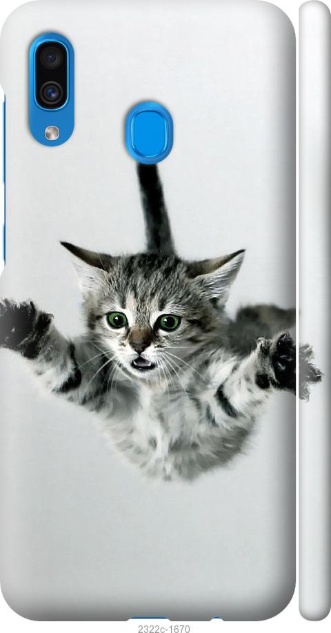 Чехол на Samsung Galaxy A20 2019 A205F Летящий котёнок