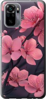 Чехол на Xiaomi Redmi Note 10 Пурпурная сакура