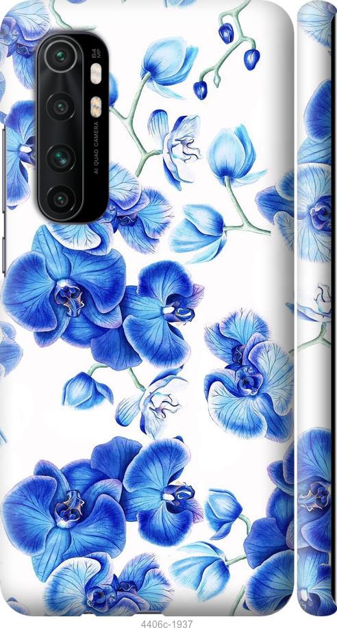 Чехол на Xiaomi Mi Note 10 Lite Голубые орхидеи