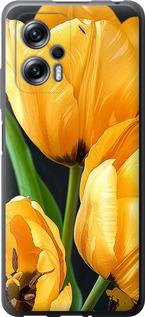 Чехол на Xiaomi Redmi Note 11T Pro Желтые тюльпаны