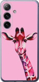 Чехол на Samsung Galaxy S24 Plus Розовая жирафа