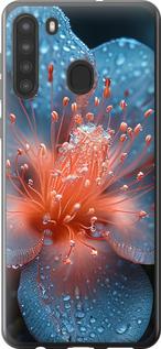 Чехол на Samsung Galaxy A21 Роса на цветке