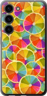 Чехол на Samsung Galaxy S23 Разноцветные дольки лимона