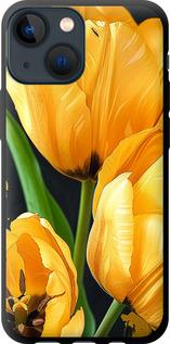 Чехол на iPhone 13 Mini Желтые тюльпаны