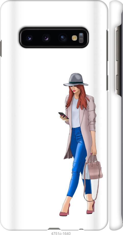 Чехол на Samsung Galaxy S10 Девушка 1