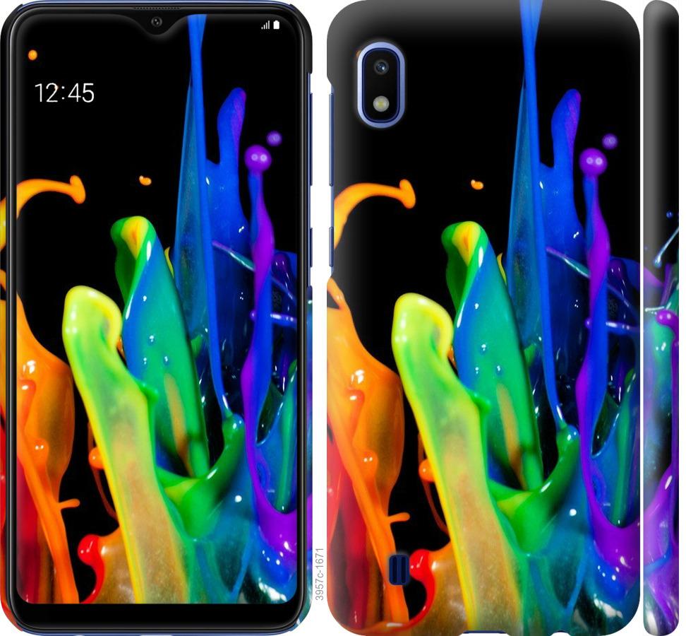 Чехол на Samsung Galaxy A10 2019 A105F брызги краски