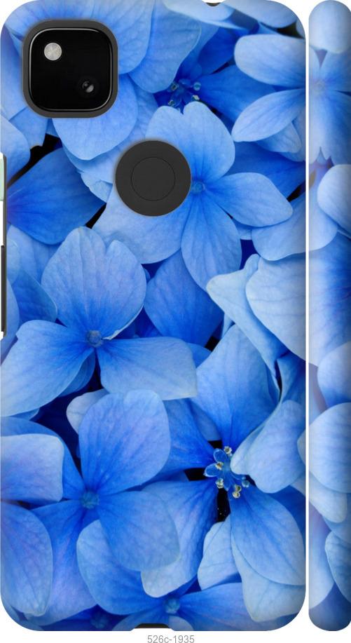Чехол на Google Pixel 4A Синие цветы