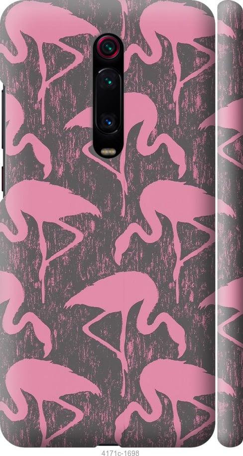 Чехол на Xiaomi Mi 9T Pro Vintage-Flamingos