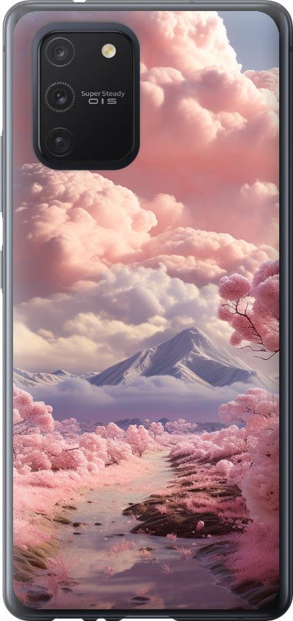 Чехол на Samsung Galaxy S10 Lite 2020 Розовые облака
