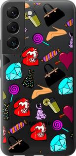 Чехол на Samsung Galaxy S22 stickers