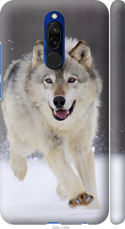 Чехол на Xiaomi Redmi 8 Бегущий волк