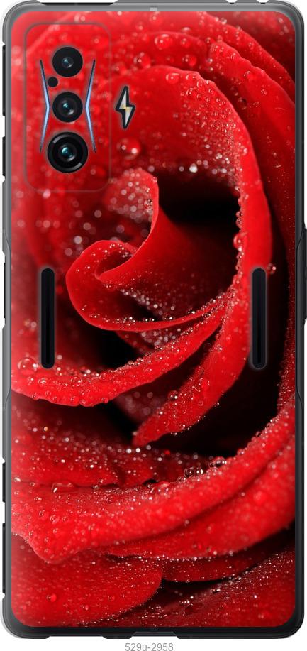 Чехол на Xiaomi Poco F4 GT Красная роза