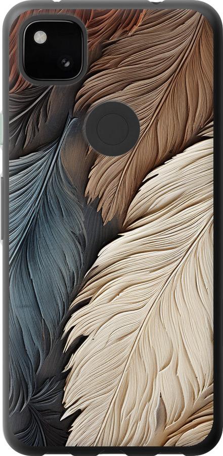 Чехол на Google Pixel 4A Листья в стиле бохо