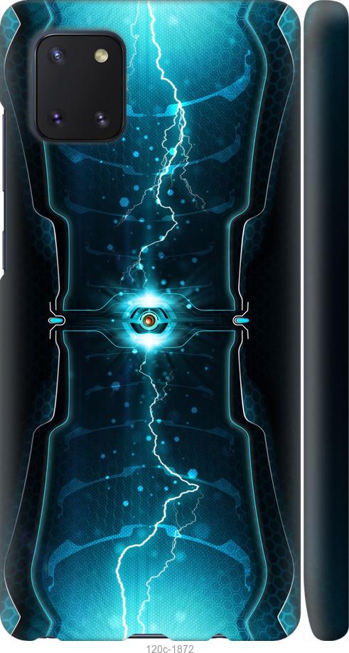 Чехол на Samsung Galaxy Note 10 Lite Молнии в цилиндре