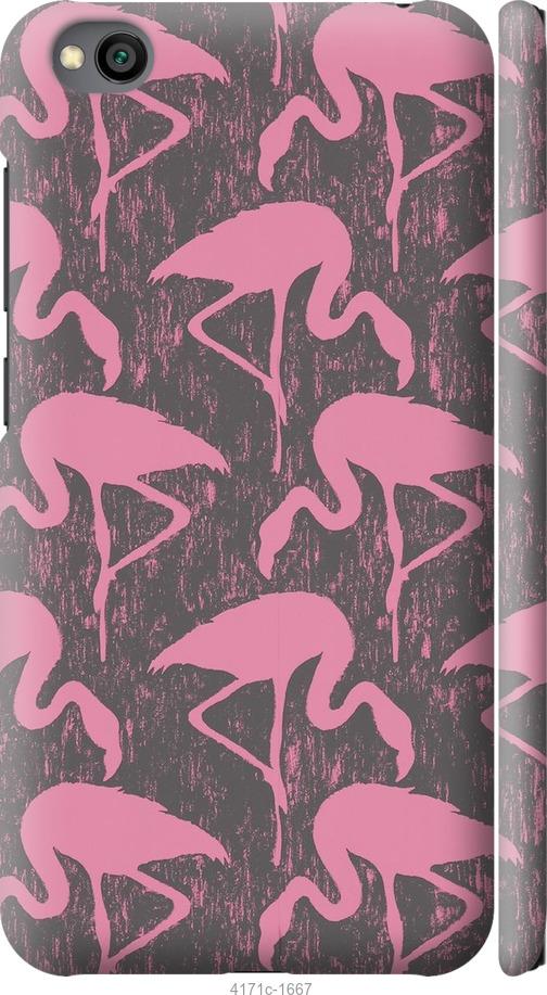 Чехол на Xiaomi Redmi Go Vintage-Flamingos
