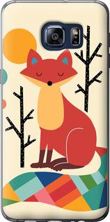 Чехол на Samsung Galaxy S6 Edge Plus G928 Rainbow fox