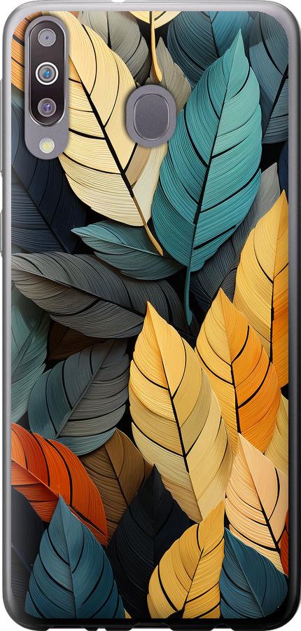 Чехол на Samsung Galaxy M30 Кольорове листя