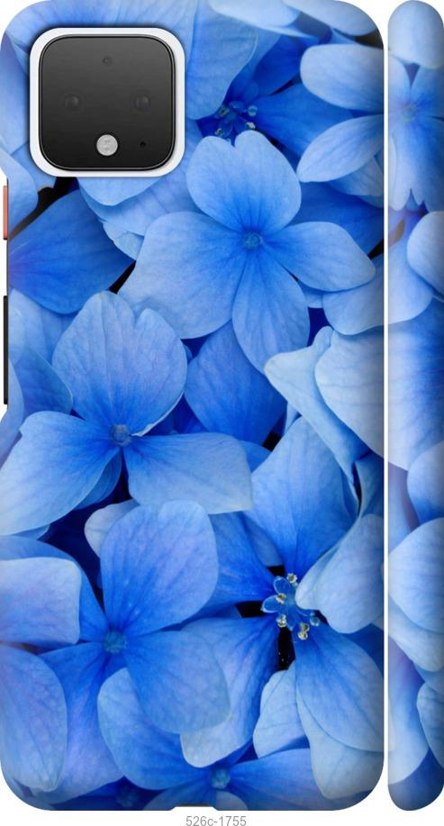 Чехол на Google Pixel 4 Синие цветы