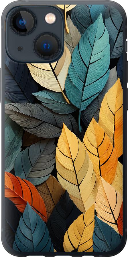 Чехол на iPhone 13 Mini Кольорове листя