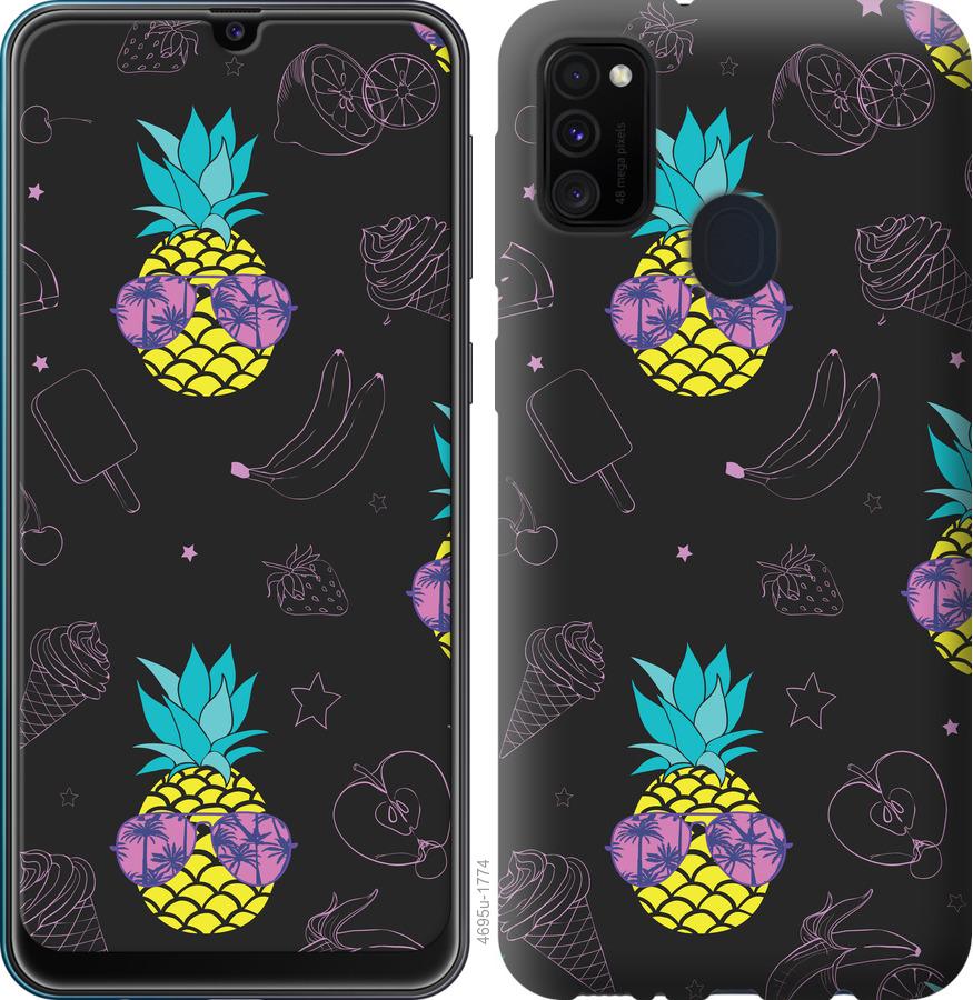 Чехол на Samsung Galaxy A21s A217F Summer ananas