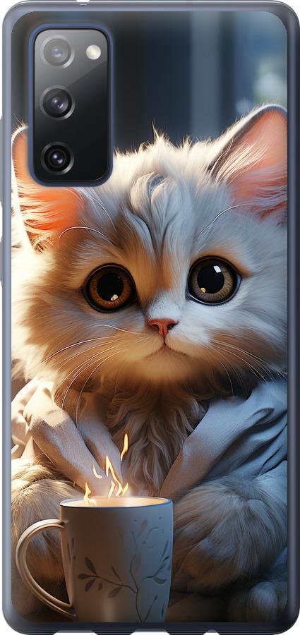 Чехол на Samsung Galaxy S20 FE G780F White cat