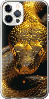 Чехол на iPhone 12 Golden snake