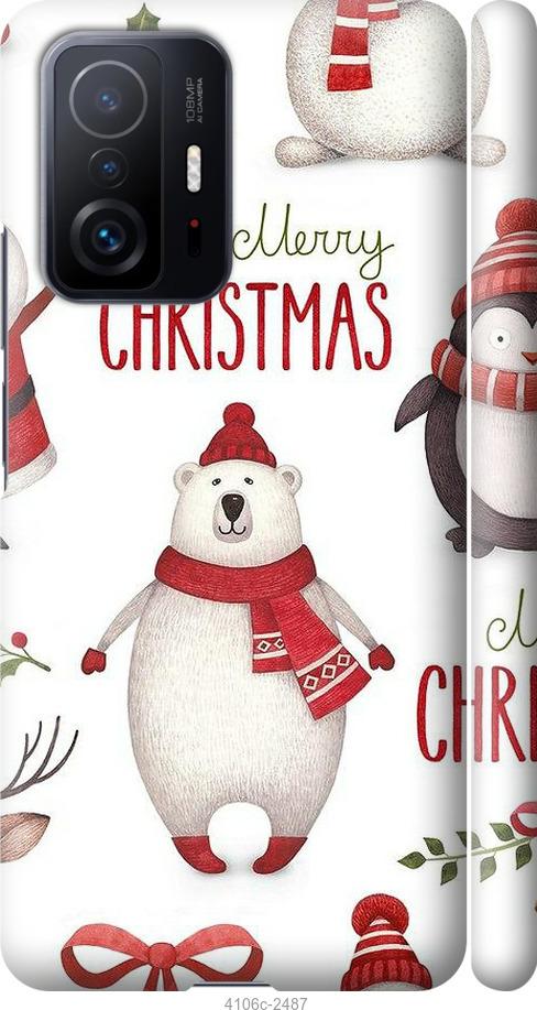 Чехол на Xiaomi 11T Merry Christmas
