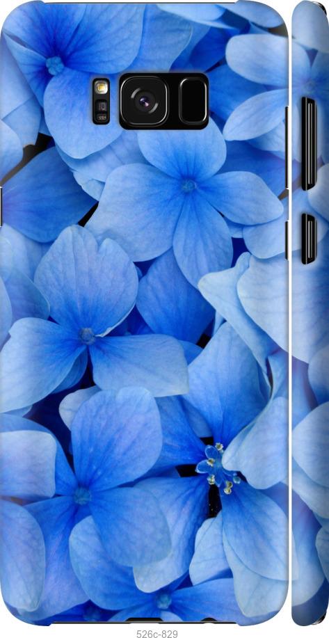 Чехол на Samsung Galaxy S8 Синие цветы