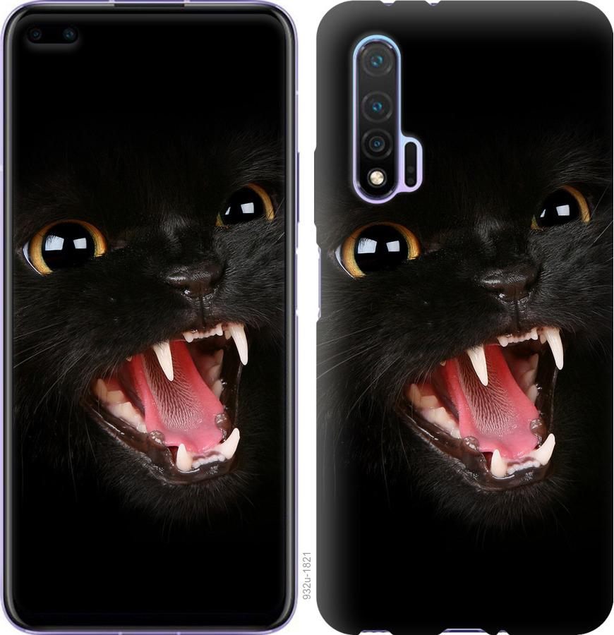Чехол на Huawei Nova 6 Чёрная кошка