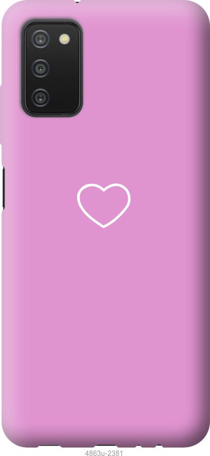 Чехол на Samsung Galaxy A03s A037F Сердце 2